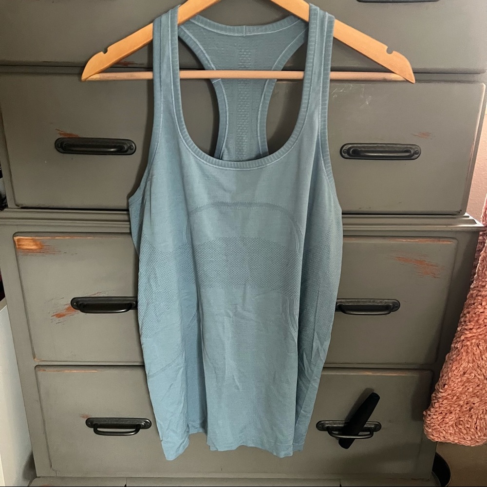 Lululemon blue swiftly tech racerback tank